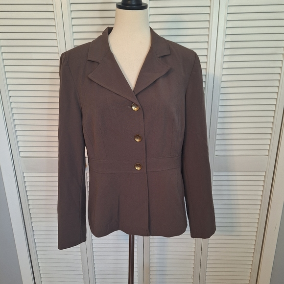 Atelier vintage mocha blazer jacket sz 12 *C - Picture 2 of 6